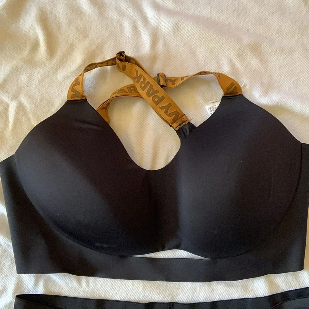 Ivy Park Beyoncé Adidas black gold sports bra 2X AND athletic shorts 3X DRIP 2.2 - Picture 5 of 16